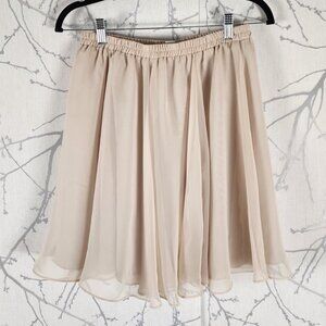 Joseph Ribkoff Cream Blush Pink Flowy Mini Skirt